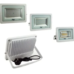 FARO FARETTO LED SMD 10W 20W 30W 50W 100W ULTRA SLIM DA ESTERNO COLORE BIANCO