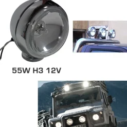 FARO FARI SUPPLEMENTARI PROFONDITÀ 12V 55W AUTO MOTO JEEP 4x4 FUORISTRADA IP68