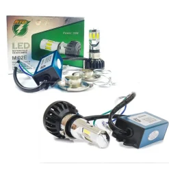 FARO LAMPADA LED H4 H6 6 KIT PER MOTO MOTOCICLETTA 35W WATT MOD. M02E 3500 LMN