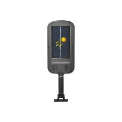 FARO LAMPIONE STRADALE PANNELLO SOLARE FOTOVOLTAICO SENSORE 150 LED COB TA140
