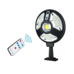 FARO LAMPIONE STRADALE SOLARE CON SENSORE DI MOVIMENTO TELECOMANDO 120 LED 1288B