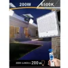 FARO LED 200 WATT CREPUSCOLARE PANNELLO ENERGIA SOLARE TELECOMANDO IP65 SL-200W