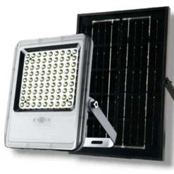 FARO LED PROIETTORE DA ESTERNO 180W CON PANNELO SOLARE LUCE FREDDA 7000K SL-801-200-7000K