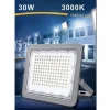 FARO LED PROIETTORE PER ESTERNO GRIGIO 30W IP65 LUCE 6500K 4000K 3000K FS30W