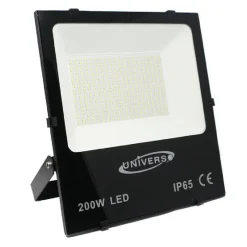 FARO LED SLIM 200W ESTERNO LUCE FREDDA 6500K CALDA 3000K NATURALE 4000K F200W