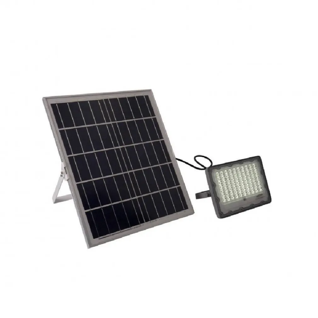 FARO LED SOLARE CREPUSCOLARE 20W PANNELLO ENERGIA SOLARE TELECOMANDO IP65 SL-20W