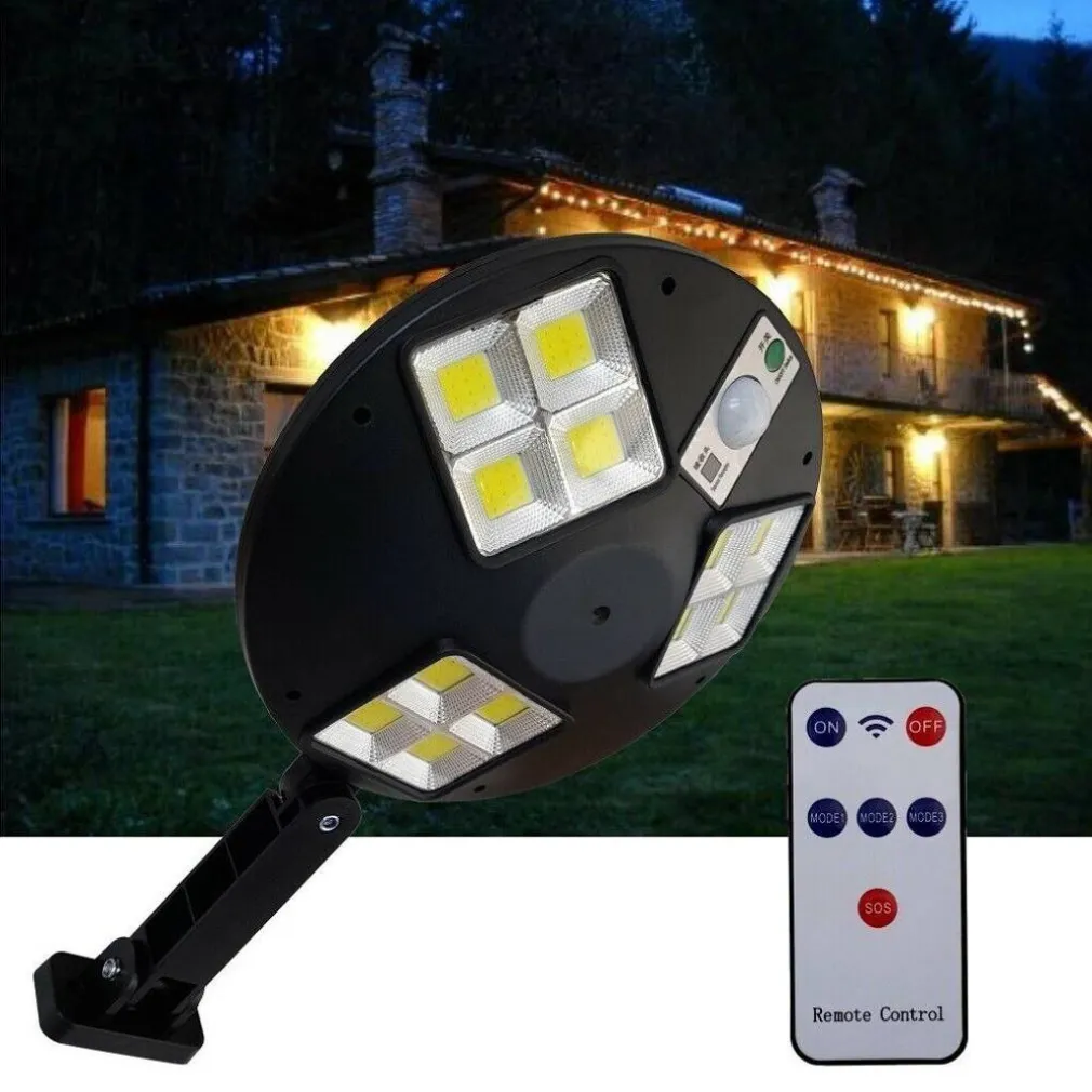 FARO LED SOLARE LAMPIONE CON SENSORE DI MOVIMENTO 144 LED COB LF-1758