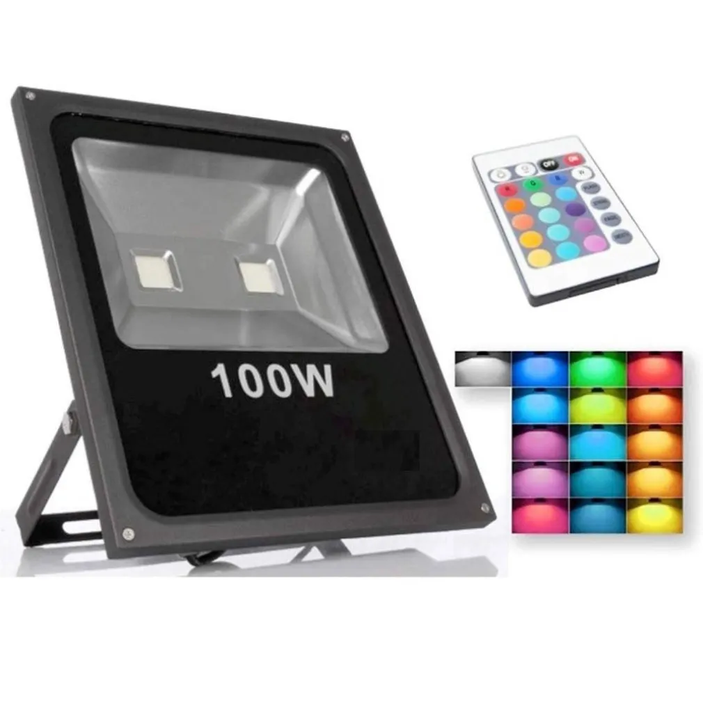 FARO LED 100W RGB MULTICOLORE GIOCHI LUCE CON TELECOMANDO FARETTO ILLUMINAZIONE