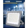 FARO LED 100W ULTRA SLIM ESTERNO GRIGIO IP65 LUCE 6500K 4000K 3000K FS100