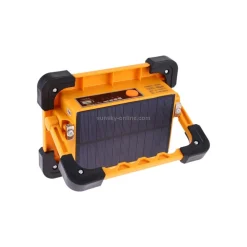 FARO LUCE A LED SPOTLIGHT RICARICABILE CON PANNELLO SOLARE PORTATILE 30W 1500LMN