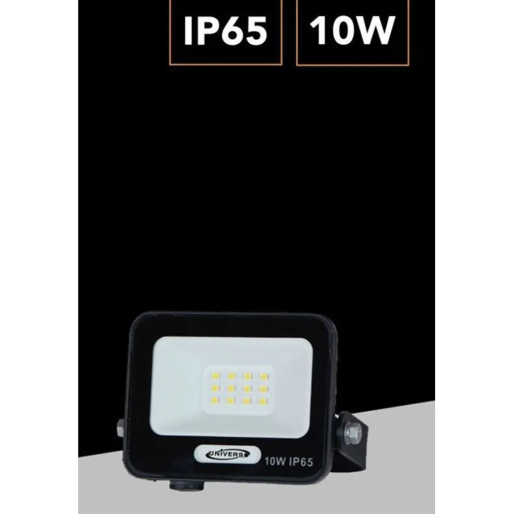 FARO PROIETTORE SMD LED FLOODLIGHT 10 W SLIM IP65 NERO LUCE 3000K 4000K 6500K EK05-10W-N