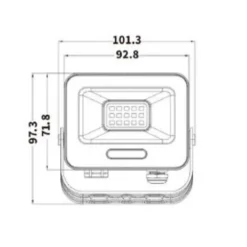 FARO PROIETTORE SMD LED FLOODLIGHT 10 W SLIM IP65 NERO LUCE 3000K 4000K 6500K EK05-10W-N
