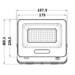 FARO PROIETTORE SMD LED FLOODLIGHT 50 W SLIM IP65 LUCE 3000K 4000K 6500K EK05-50W