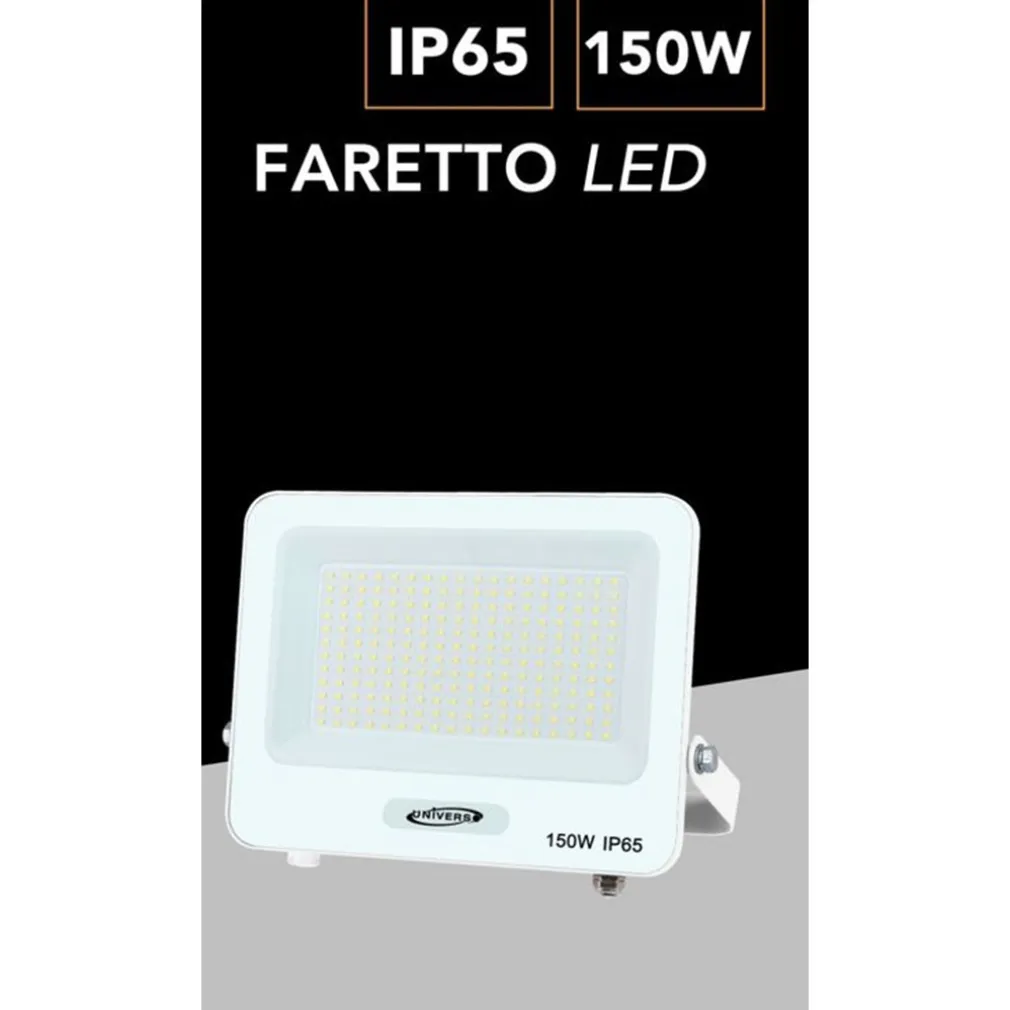 FARO PROIETTORE SMD LED FLOODLIGHT 150 W SLIM IP65 LUCE 3000K 4000K 6500K EK05-150W