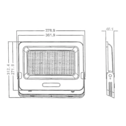 FARO PROIETTORE SMD LED FLOODLIGHT 300 W SLIM IP65 LUCE 3000K 4000K 6500K EK05-300W