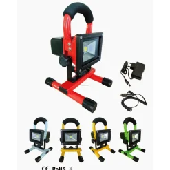 FARO RICARICABILE FARETTO IMPERMEABILE LED LUCE BIANCA EMERGENZA PORTATILE