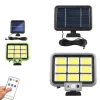 FARO SOLARE CON PANNELLO FARETTO SENSORE DI MOVIMENTO 252 LED COB HS-8022