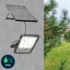 FARO SOLARE LED 120 W IP65 SENSORE CREPUSCOLARE FARETTO DIMMERABILE TELECOMANDO