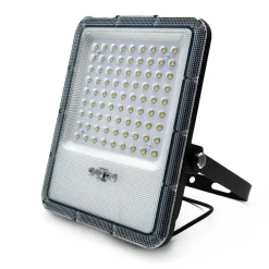 FARO SOLARE LED 120 W IP65 SENSORE CREPUSCOLARE FARETTO DIMMERABILE TELECOMANDO