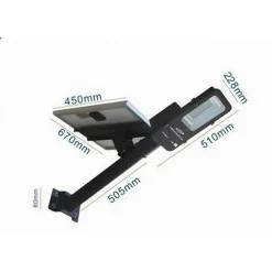 FARO STRADALE LAMPIONE SOLARE LED 200WATT CREPUSCOLARE DIMMERABILE IP65 S03-200W