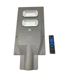 FARO STRADALE LED SOLARE 100 W LUCE 6500K LAMPIONE SENSORE MOVIMENTO SL-100W-SS
