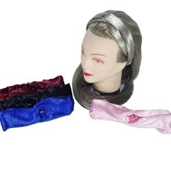 FASCIA CAPELLI ELASTICA 2 PEZZI FASCE EFFETTO VELLUTO ANNODATA FERMACAPELLI