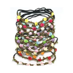 FASCIA ELASTICA TRECCIA FIORI INTRECCIATA FERMACAPELLI FRONTINO MATRIMONIO PARTY