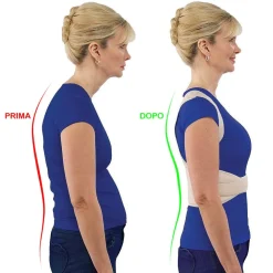 FASCIA POSTURALE TUTORE CORRETTORE POSTURA SCHIENA RADDRIZZA SPINA DORSALE