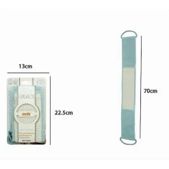 FASCIA SPUGNA LAVASCHIENA ESFOLIANTE BAGNO DOCCIA STRISCIA LAVA SCHIENA AZZURRO 79670