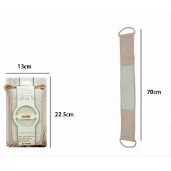 FASCIA SPUGNA LAVASCHIENA ESFOLIANTE BAGNO DOCCIA STRISCIA LAVA SCHIENA ROSA 79667