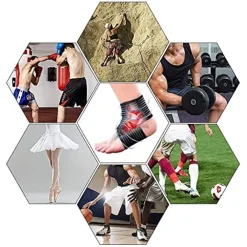 FASCIA SUPPORTO PER PIEDE CAVIGLIA CAVIGLIERA ELASTICA REGOLABILE CON STRAPPO