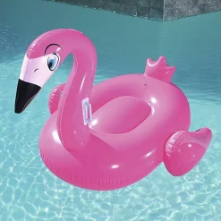 FENICOTTERO CAVALCABILE GIOCO GONFIABILE BAMBINI 134 X 119 CM MARE PISCINA