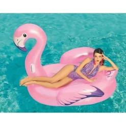 FENICOTTERO GONFIABILE CAVALCABILE GALLEGGIANTE MARE PISCINA 1.40 X 1.32 X 1 MT