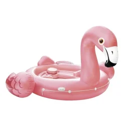 FENICOTTERO GONFIABILE GIGANTE ISOLA PARTY 422 X 373 X 185 CM MARE PISCINA 4 POSTI