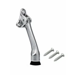 FERMA PORTA IN ACCIAIO BASE ANTISCIVOLO BLOCCA PORTA VITI FERMAPORTA 125MM 91103