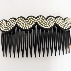 FERMAGLIO PETTINE FERMACODA STRASS BRILLANTINI GLITTER FERMA CODA FERMA CAPELLI