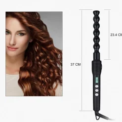 FERRO ARRICCIACAPELLI CON DISPLAY LCD TEMPERATURA CONTROLLATA SPIRAL CURLER