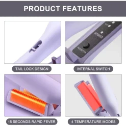 FERRO ARRICCIACAPELLI ONDA FRANCESE A DOPPIA CANNA STYLER DA 32 MM 4 TEMPERATURE