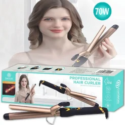 FERRO ARRICIACAPELLI PROFESSIONALE RICCI MOSSI 70 W RISCALDAMENTO RAPIDO TX-9994