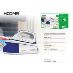 FERRO DA STIRO 2200-2400 WATT 1.2LT SISTEMA STIRANTE A RICARICA CONTINUA HM-3630