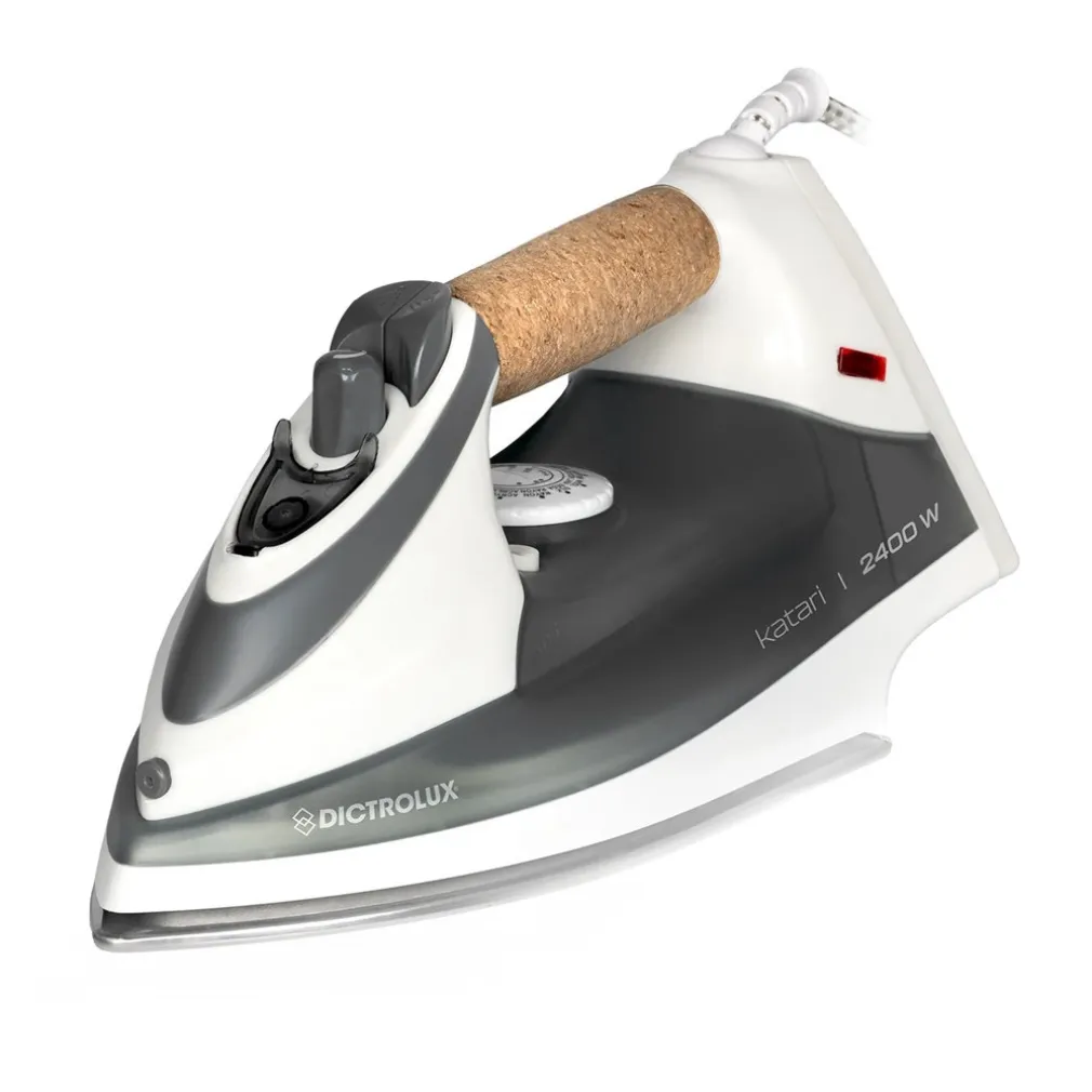 FERRO DA STIRO A VAPORE 2400 WATT 400ML AUTOPULENTE ANTICALCARE CON MANICO IN SUGHERO