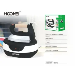 FERRO DA STIRO CON CALDAIA PIASTRA ACCIAIO VAPORE REGOLABILE 2000 WATT 1.25 LT