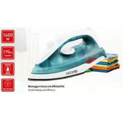 FERRO DA STIRO 1600W 170ML PIASTRA INOX MANEGGEVOLE CON IMPUGNATURA ERGONOMICA