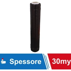 FILM ESTENSIBILE PELLICOLA NERA ROTOLO MANUALE PER IMBALLAGGI 160MX23MYX50CM