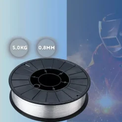 FILO ANIMATO PER SALDATRICE MIG FILO CONTINUO NO GAS BOBINA 5 KG 0.8 MM E71T-GS
