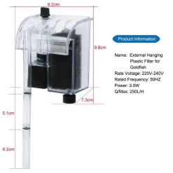 Filtro Esterno Per Pulizia Acquario Cascata Multi Stratti Filtro JENECA XP-06