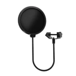FILTRO POP PER MICROFONO Q-A193 POP SHEILD CON CLIP DI SUPPORTO BASE FLESSIBILE