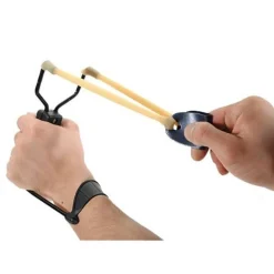 FIONDA SPORTIVA DI PRECISIONE PER CACCIARE PESCARE PESCI DA POLSO CON ELASTICO