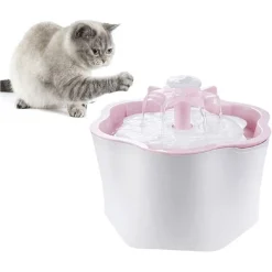 FONTANA AUTOMATICA PER GATTI CANI FILTRI REGOLABILE 3 MODALITÀ SILENZIOSO 2.6LT