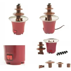 FONTANA CASCATA DI CIOCCOLATO FONDUTA FORMAGGIO ANTIADERENTE DOLCE FESTA PARTY